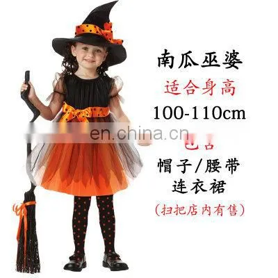 In Stock Witch Devil Kids Halloween Costume photo-2