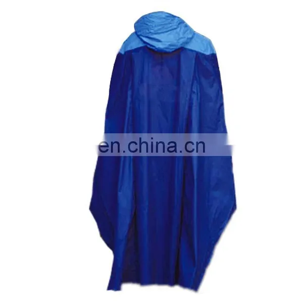 Customized Logo Blue Pvc 100% Waterproof Raincoat Rain Poncho photo-2