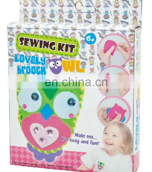 DIY Owl Brooch Sewing Kit for Kids