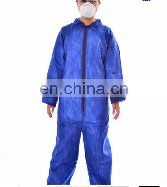 Safety pp Nonwoven Disposable Coverall Without Hood photo-4