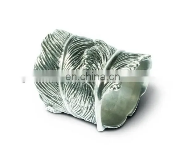 Retro Feather Napkin Ring