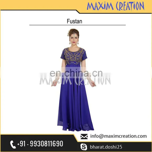 Modern Party Wear Fustan For Arabian Ladies With Exclusive Design By Maxim Creation 6559 photo-3
