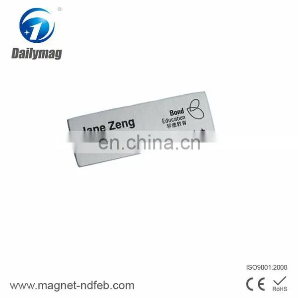 Professional Custom Die-casting Round Metal Name Tag Holder photo-3