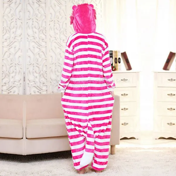Cartoon Flannel Conjoined Polyester Parent-Child Pajamas photo-4