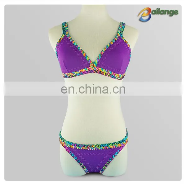 Sexy Lady Cloth Guangzhou Bailange Fancy Teenage Colombia Swimwear