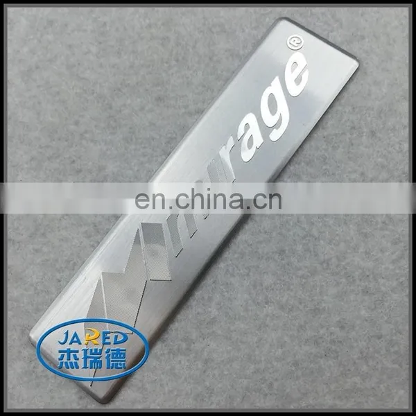 Competitive Price Silver Custom Brushed Badge Aluminum Label photo-3