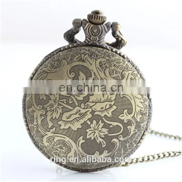 Shun Zi Novel Fashion Poker Bronze Retro Unisex Antique Quartz Pocket Watch Jewelry photo-3