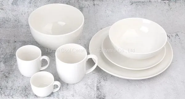 7 Inch Round Blue Solid Color Glazed Custom Design Decorative Ceramic Stoneware Porcelain Soup Serving Bowls photo-2