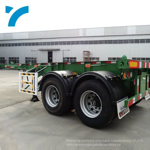 Skeleton 2axles 20FT Container Chassis Container Semi Truck Trailer