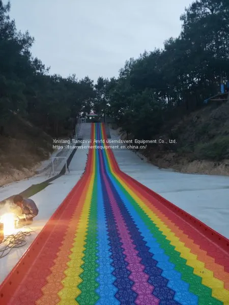 Non-electric Amusement Equipment Family Game Rides Rainbow Slide For Sale photo-2