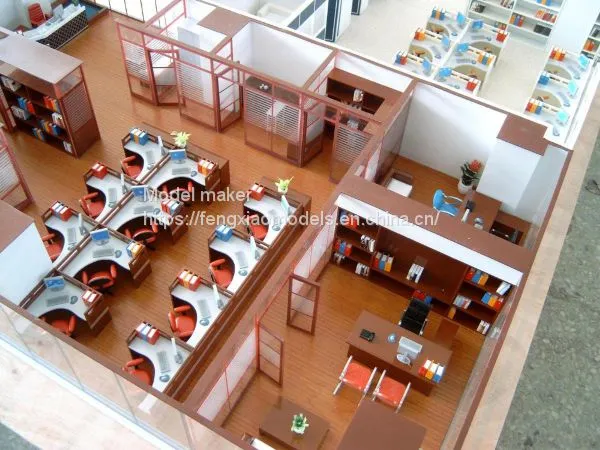 Commercial office building indoor model making