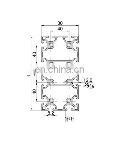 SHENGXIN T Slot 80160A Industrial Aluminium Extrusion Proiles photo-2