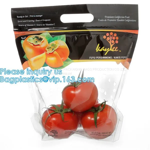 Fresh Lock Packaging Pouch Vent Hole And Handle, Grape, Mango, Fruit, Vegetable, PP Slider Lock Zipper Bags photo-5