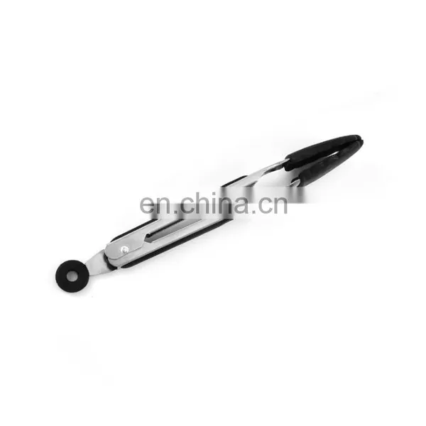 Hot Sale for Cooking Barbecue and Salad USSE Silicone Tongs Stainless Steel Kitchen Tongs