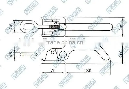 03210 Trailer Steel Toggle Latch, Tool Box Fastener,wooden Box Catches photo-3