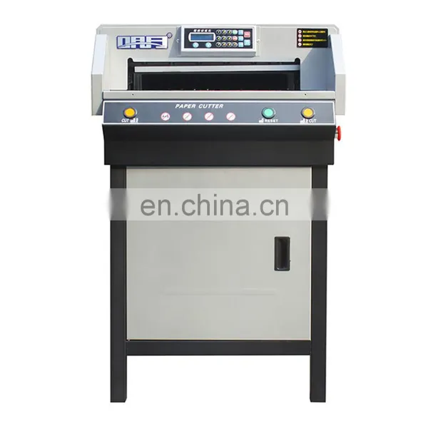 SPC-455E Cheap Price Dual Motor Electric Paper Guillotine Cutter Machine With LCD Display photo-4