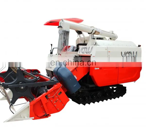 YAZU DC70+ Harvetser Chinese Manufacturer Combine Harvester Similar Kubota DC70 With Lifting Chassis photo-3