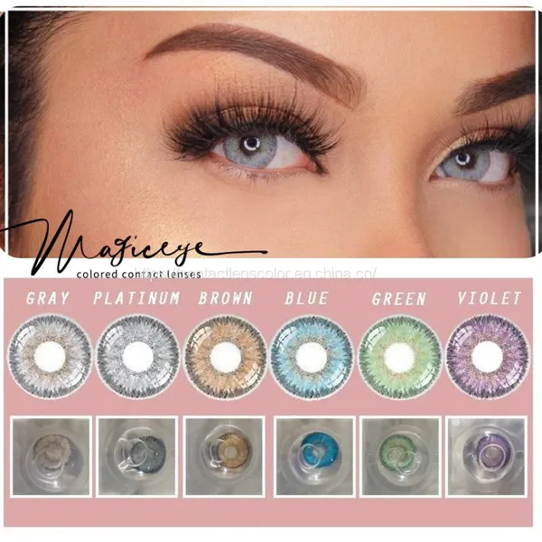 Wholesale Contact Lenses Natural Yearly Eye Color Contact Lens Lentes de Contacto