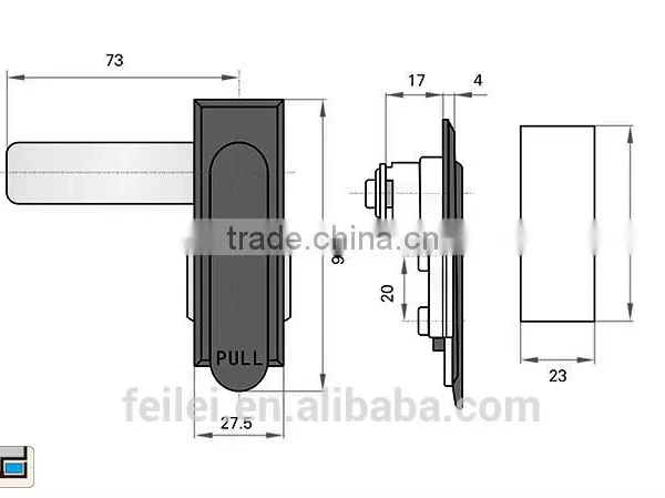 ROHS Zinc Plated Cabinet Lock for Electronic Cubicle Use photo-6