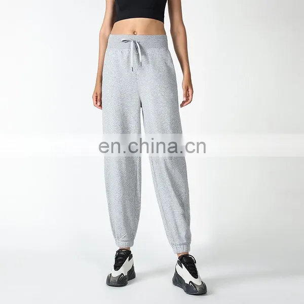 New Arrival Loose Casual Unisex Jogger Pants High Waist Cotton Running Exercise Wear Trousers Women Sports Cargo Jogger Pants photo-5