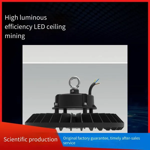 High Luminous Efficacy 3cct Dip Switch Adjustable Power Led High Bay Light (ufo Shape) for High Ceiling Warehouses With 0-10v Intelligent Dimming Function photo-3
