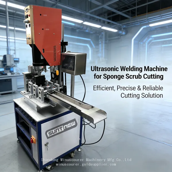 High Efficiency Kitchen Sponge Welding Machine Sponge Scrubber Cutting Machine