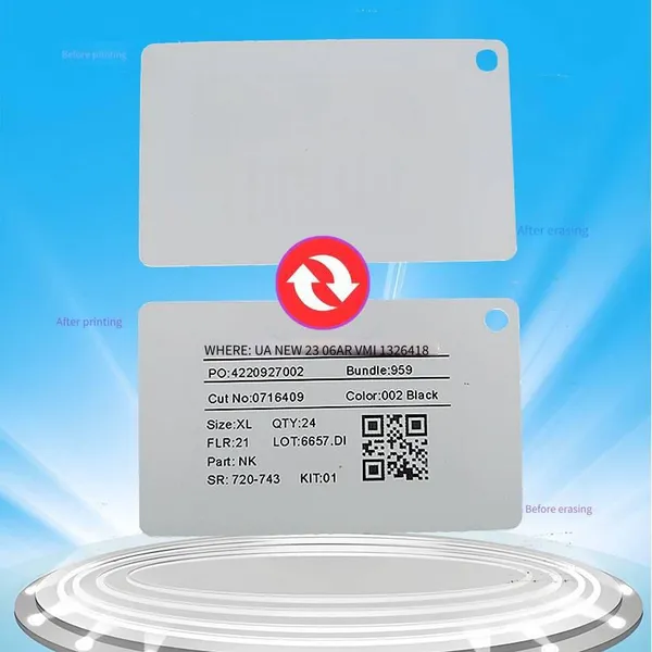 process flow control card - the perfect combination of thermal visible card materials and technologies