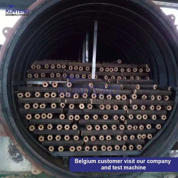 Horizontal Olive Shell Palm Shell Oak Carbonization Furnace Charcoal Making Machine EPC photo-5