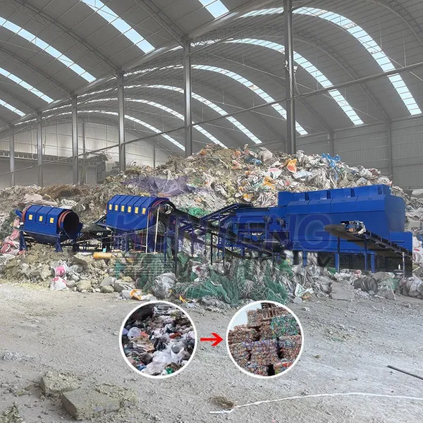Construction Demolition Waste Recycling Machine Concrete Block Crusher Waste Sorting Treatment Equipment