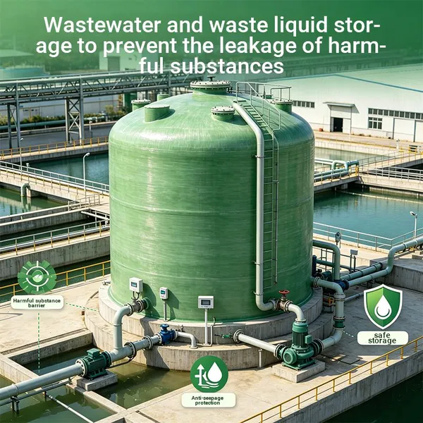 Multifunctional FRP Industrial Storage Tank Universal Fiberglass Liquid Container