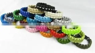 Fashion 2 Color Gold Adjustable Stainless Steel Paracord Bracelets for Sale photo-4