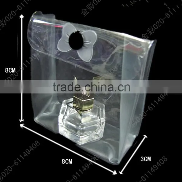 The Most Discounted Price Clear PVC Plastic Mini Cosmetic Bag/ Makeup Packaging PVC Plastic Bag With Cover/ Cap photo-4