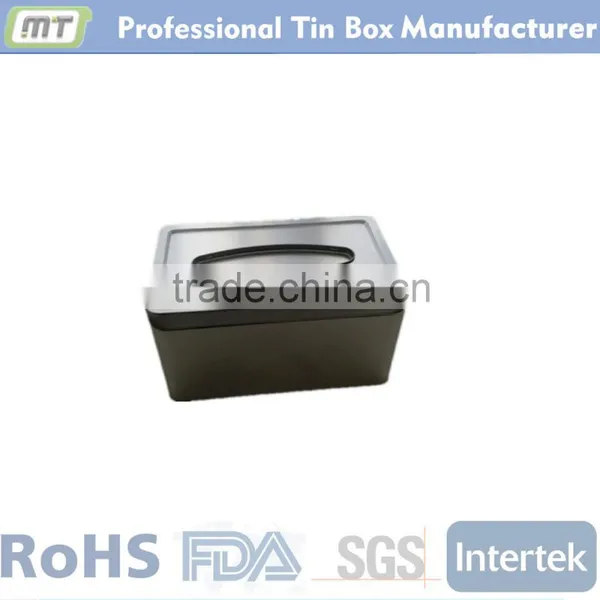 Metal Rectangular Tissue Tin Box for Household Articles photo-3