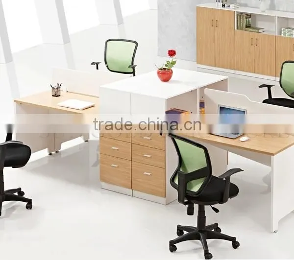 Modern Wood Office Partition Workstation Design Furniture (SZ-WSB381) photo-5