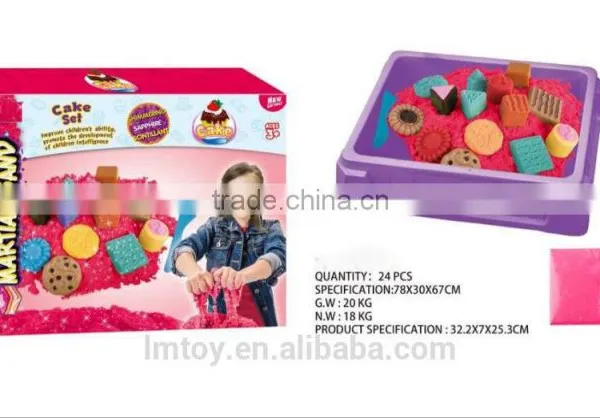 Never Dry Martion Sand in Motion ,cookies Cake Motion Sand With 7 Sand Mold photo-4