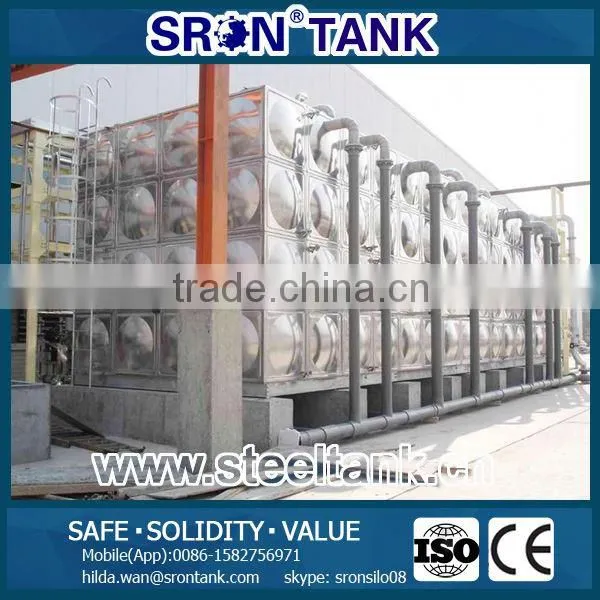 ISO CE Certified Cube Water Tank With 3000 Storage Cases Under Well Use Till Now