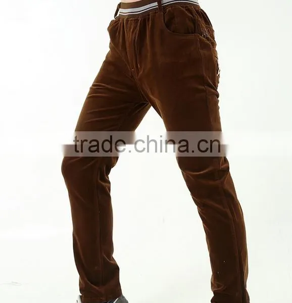 Fashion Corduroy Fabric Long Pants for Men Wholesale