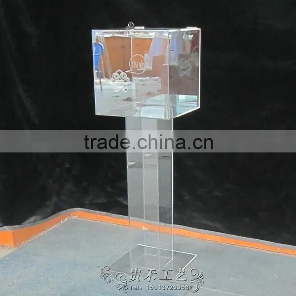 GH-RJ011 Customized Acrylic Donation Box ,acrylic Donation Box With Lock photo-2