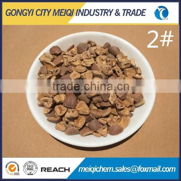 Walnut shell abrasive powder polishing materials for metal