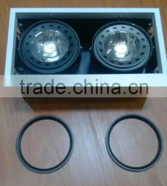 2 Head G53/ar111/qr111 Recessed Grille Lighting Fixture photo-4