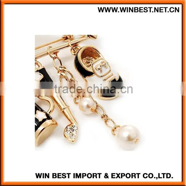 2015 New Design Brooches for Women, Flower Brooch, Cheap Rhinestone Brooch for Wedding in Bulk photo-5
