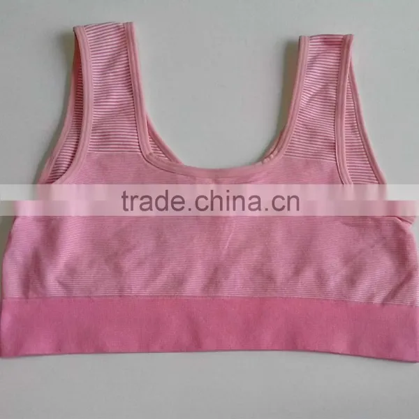 Ladies Orignal One PIece Plus Size Yogawear Seamless Compresssion Stripes Crossfit Sports Bra photo-5