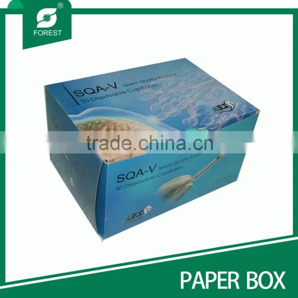 2015 BLUE CARDBOARD CORRUGATED CARTON BOX EP30120213215 photo-2