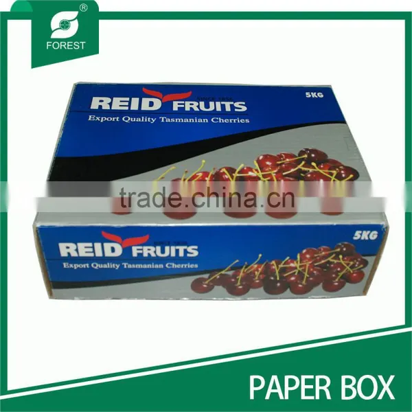 ONE TOP & ONE BOTTOM RECYCLED PAPER FRUIT BOX WITH CUSTOM PRINT photo-2