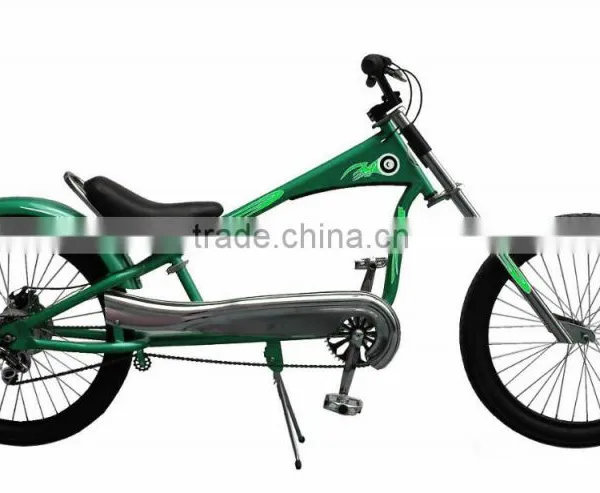 2015 26 Cheap Single Speed Yellow Aluminum Chopper Beach Cruiser Bicycle Made in China photo-4