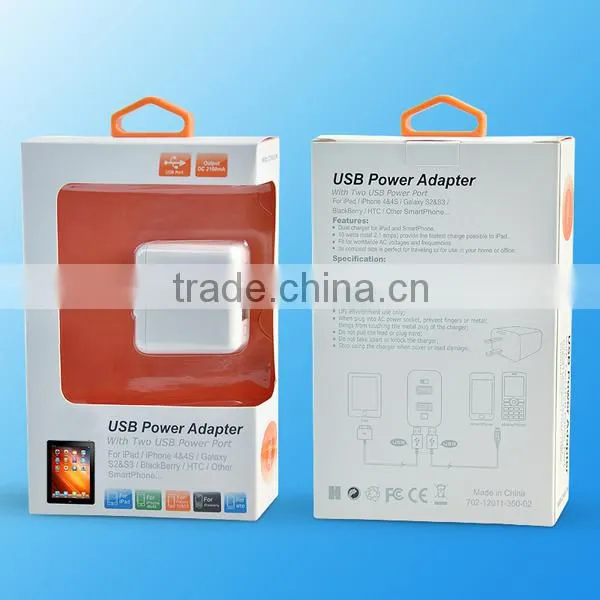 Dual USB Power Adapter AC Home Wall Charger US Plug For IPhone for Samsung photo-6