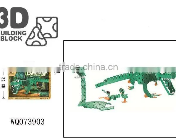 3D dinosaurs building block