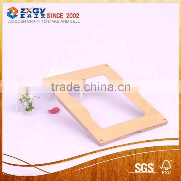 Empty Natural Wood Hard Back Case for Tablet photo-2