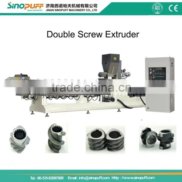 Puffed Wheat Machine/Double Screw Inflated Flour Puffy Rice Snacks Making Extruder