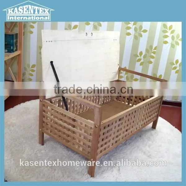 Wooden Storage Stool Solid Wood Storage Chair photo-3